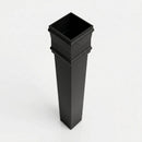 Traditional Downpipe Length 72x72mm x 3m Non-Eared Socket — Textured Black