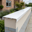 Aluminium Coping Length 3m - Secret Fix Powder Coated — RAL 9016 (in use)