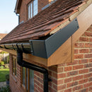 Aluminium Fascia Board Joint Cover V Return — RAL 7016 (in use)