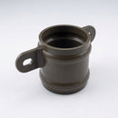 Traditional Downpipe Spare Socket Eared 76mm Diameter — RAL 7022