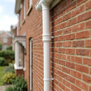 Traditional Downpipe Length 63mm Dia x 3m Non-Eared Socket — RAL 9016 (in use)