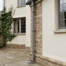 Traditional Non-Eared Downpipe 76mm Diameter × 3m Length — RAL 7037 (in use)