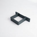 Aluminium Downpipe Clip 72×72mm Flush Joint — RAL 7016