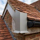 L Return Fascia Board Angle Covers – Aluminium Corner Fascia — RAL 7036 / 135 Deg External Angle (in use)