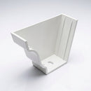 Moulded Ogee Gutter Left Hand Stop End 125 x 100mm — RAL 9016
