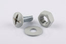 M6 Moulded Gutter Jointing Bolt, Nut & Washer Set (50 Pack) — RAL 7035