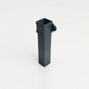 Traditional Aluminium Downpipe 72x72mm x 3m Eared Socket — RAL 7016