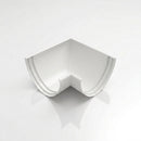 90° Aluminium Gutter Angle 130mm - Marine Grade — RAL 9016
