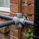 380ml Grey Low Modulus Silicone Sealant for Pipe Joints — RAL 7037 (in use)