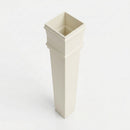 Traditional Downpipe Length 72x72mm x 3m Non-Eared Socket — RAL 9010