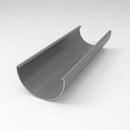 Half Round Gutter Sample – Aluminium — RAL 7037