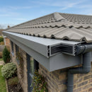 Aluminium Coping Angles 90° – Secret Fix Polyester Powder Coated — RAL 7037 (in use)