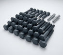 M8 x 70mm Hex Head Coach Screws, Stainless Steel (50 Pack) — RAL 7016