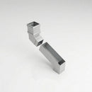 72x72mm Aluminium Adjustable Swanneck Offset — RAL 9006