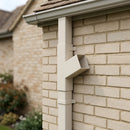 72x72mm Flush Joint Downpipe Branches — 92.5° & 112.5° — RAL 9010 / 112.5 Degrees (in use)