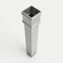 Traditional Downpipe Length 72x72mm x 3m Non-Eared Socket — RAL 9006