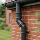 76mm Diameter Traditional Aluminium Downpipe Bends 92.5° & 112.5° — RAL 7021 / 112.5 Degrees (in use)