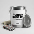 20kg tin of GRP roof restoration resin, RUBBER ROOF UK
