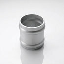 Traditional Aluminium Downpipe Socket 63mm Dia Non-Eared — RAL 9006