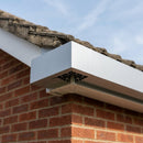 Aluminium Coping Angles 90° – Secret Fix Polyester Powder Coated — RAL 9006 (in use)