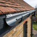 Deepflow Aluminium Gutter Length 130mm × 3m — RAL 7016 (in use)