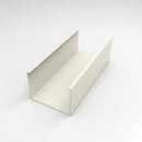 Aluminium Box Gutter Sample — 150mm Profile — RAL 9010