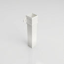 Traditional Aluminium Downpipe Sample — RAL 9016 / 72x72mm