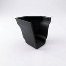 Moulded Ogee Gutter Right Hand Stop End 125 x 100mm — Textured Black
