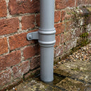 Traditional Aluminium Downpipe 76mm Diameter × 3m Eared Socket