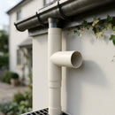 63mm Flush Joint Downpipe Branches – 92.5° or 112.5° Arms — RAL 9010 / 92.5 Deg (in use)