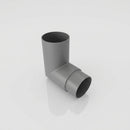 76mm Diameter Flush Joint Aluminium Downpipe Bends — RAL 7037 / 92.5 Deg
