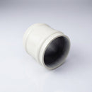 76mm Traditional Aluminium Downpipe Socket Non-Eared Spare — RAL 9010