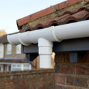 76mm Aluminium Gutter Outlet Spigot Extender – 250mm — RAL 9016 (in use)