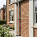 Traditional Non-Eared Downpipe 76mm Diameter × 3m Length — RAL 7035 (in use)