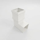 Traditional Aluminium Downpipe Bends 72x72mm – 92.5° & 112.5° — RAL 9010 / 92.5 Degrees