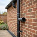 63mm Diameter Traditional Downpipe Branches 92.5° & 112.5° — RAL 7021 / 92.5 Degrees (in use)