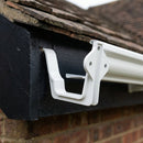 Moulded Ogee Gutter Fascia Bracket 125 x 100mm — RAL 9010 (in use)
