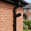 63mm Diameter Traditional Downpipe Branches 92.5° & 112.5° — RAL 9005 / 112.5 Degrees (in use)
