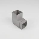 Flush Joint Aluminium Downpipe Bend 72x72mm — RAL 7036 / 92.5 Degrees