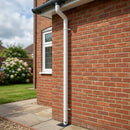 Flush Joint Aluminium Downpipe 63mm Diameter × 3m Length — RAL 9016 (in use)