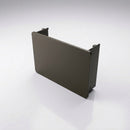 Aluminium Box Gutter Stop End 135 x 100mm — RAL 7022