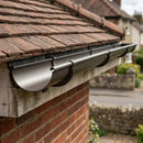 Half Round Aluminium Gutter 125mm x 3m Marine Grade — RAL 7022 (in use)