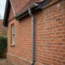 Flush Joint Aluminium Downpipe 63mm Diameter × 3m Length — RAL 7037 (in use)