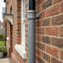 Traditional Aluminium Downpipe Sample — RAL 7037 / 63mmØ (in use)