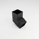 Flush Joint Aluminium Downpipe Bend 72x72mm — Textured Black / 112.5 Degrees