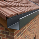Aluminium Box Gutter Sample — 150mm Profile — RAL 7021 (in use)