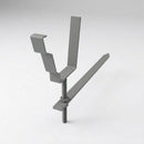 Moulded Ogee Gutter Rise and Fall Bracket 125 x 100mm — RAL 7037