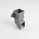 Traditional Aluminium Downpipe Shoe 72x72mm — RAL 7037