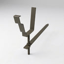 Moulded Ogee Gutter Rise and Fall Bracket 125 x 100mm — RAL 7022