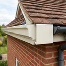 Aluminium Coping Stop End – Secret Fix 75mm — RAL 9010 (in use)